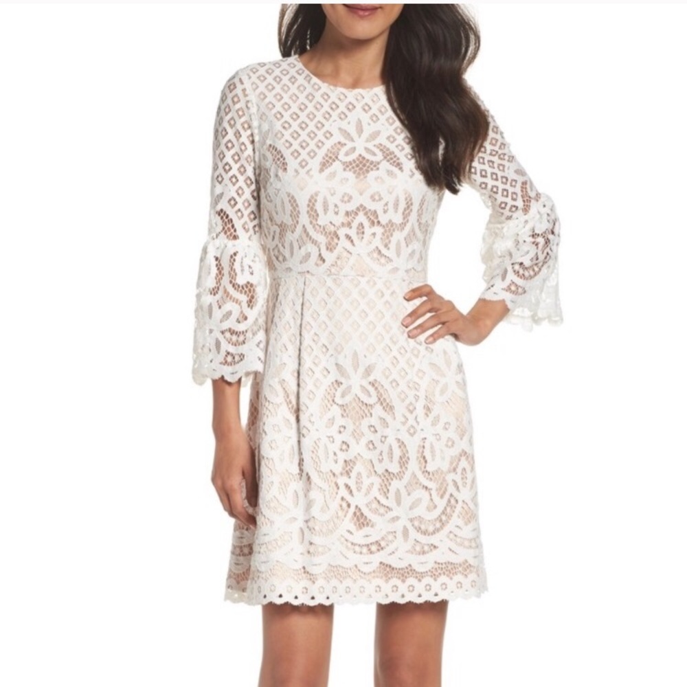Eliza J Ivory dress